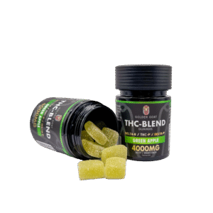 THC Blended 4000MG Infused Gummies Delta 8 / THC-P / Delta 9 – Green Apple