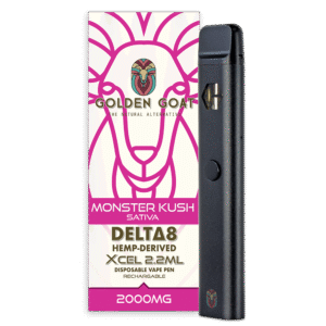 Delta-8 THC Vape Device, 2000mg, Rechargeable/Disposable – Monster Kush