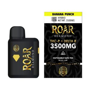 Roar Diamond THC-P + Delta 8 3500MG – Banana Punch