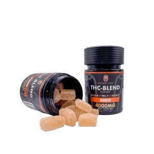 THC Blended 4000MG Infused Gummies Delta 8 / THC-P / Delta 9 – Mango