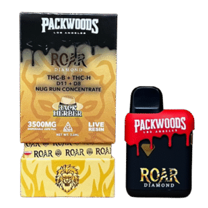 Roar x Packwoods Nug Run Concentrate 3500MG LIVE RESIN THC-B + THC-H, D11 +D8 – Jack Herber