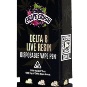 Butter OG Delta 8 Live Resin Disposable Vape 2G – Grape Crush (Indica)