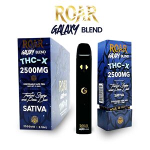 Roar Galaxy Blend THC-X Disposable Vape 2500MG – Tropical Slushy & Pixie Dust (Sativa)