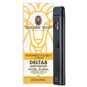 Delta-8 THC Vape Device, 2000mg, Rechargeable/Disposable – Mango Kush