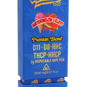 Butter OG Premium Blend D11, D8, HHC, THCP, HHCP 2g Disposable Vape – Watermelon Gelato (Sativa)