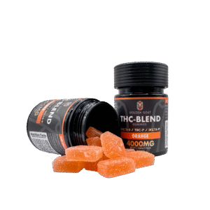 THC Blended 4000MG Infused Gummies Delta 8 / THC-P / Delta 9 – Orange