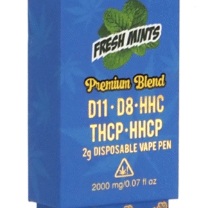 Butter OG Premium Blend D11, D8, HHC, THCP, HHCP 2g Disposable Vape – Fresh Mints (Sativa)
