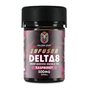 Infused Delta-8 Gummies, 500mg – Raspberry, 20ct