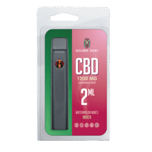 Golden Goat CBD Rechargeable Vape Device 1200MG, Watermelon Runtz (Indica)