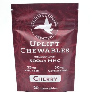 Uplift Chewables | HHC+Caffeine | Cherry 20ct bag