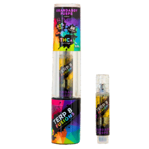 Grandaddy Purps 1g THCA + D8 Live Resin Cartridge | Terp 8