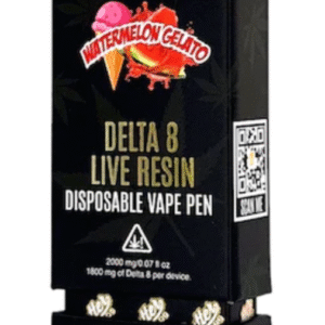 Butter OG Delta 8 Live Resin Disposable Vape 2G – Watermelon Gelato (Sativa)