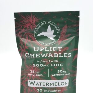 Uplift Chewables | HHC+Caffeine | Watermelon 20ct bag