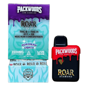 Roar x Packwoods Nug Run Concentrate 3500MG LIVE RESIN THC-B + THC-H, D11 +D8 – Northern Lights