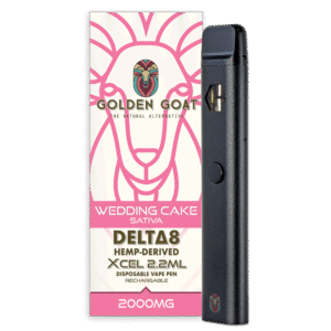 Delta-8 THC Vape Device, 2000mg, Rechargeable/Disposable – Wedding Cake
