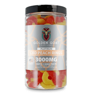 Platinum CBD Gummies 3000mg – Peach Rings