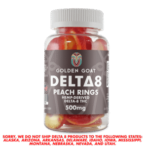 Delta 8 Gummies 500mg – Peach Rings